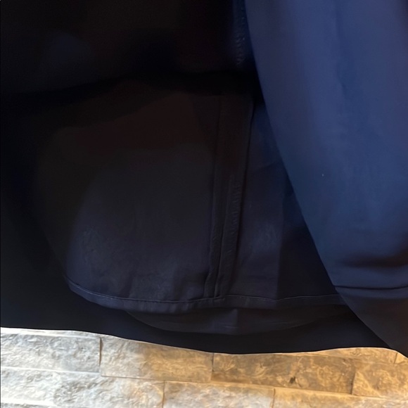 Trina Turk Blue Ruffled Sheath Dress with Flutter Sleeves - Picture 9 of 10